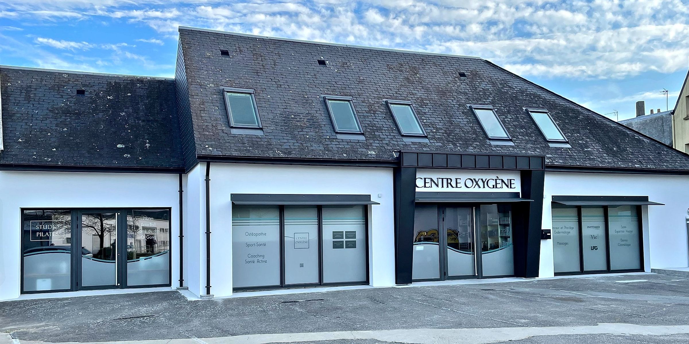 Façade du Centre Oxygène, 75 avenue Alain Le Lay à Concarneau